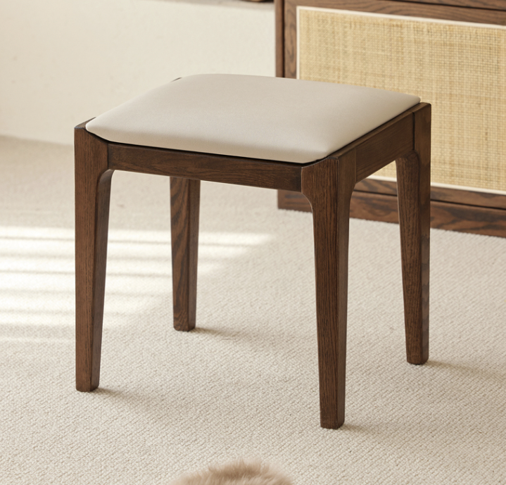 富士胡桃軟包梳妝凳A款 FS-B3138