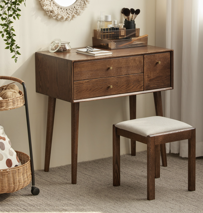 富士胡桃梳妝台A款 FS-B3055