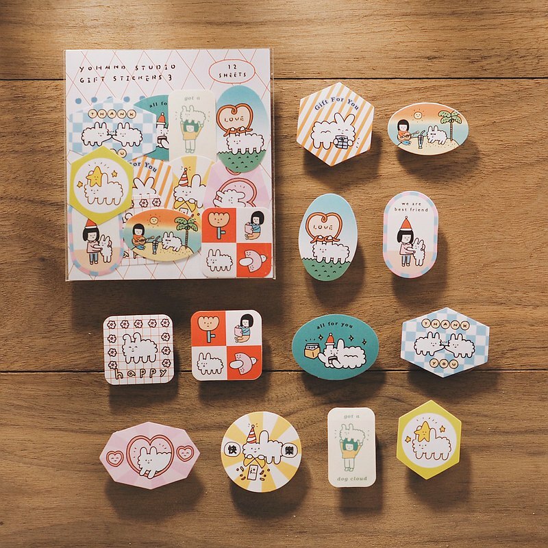 右手超人｜絕版｜禮物貼紙｜3代 12入