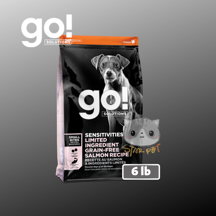 GO! SOLUTIONS™ SENSITIVITIES Limited Ingredient Grain Free Salmon small bites Dog Food Recipe 6lb