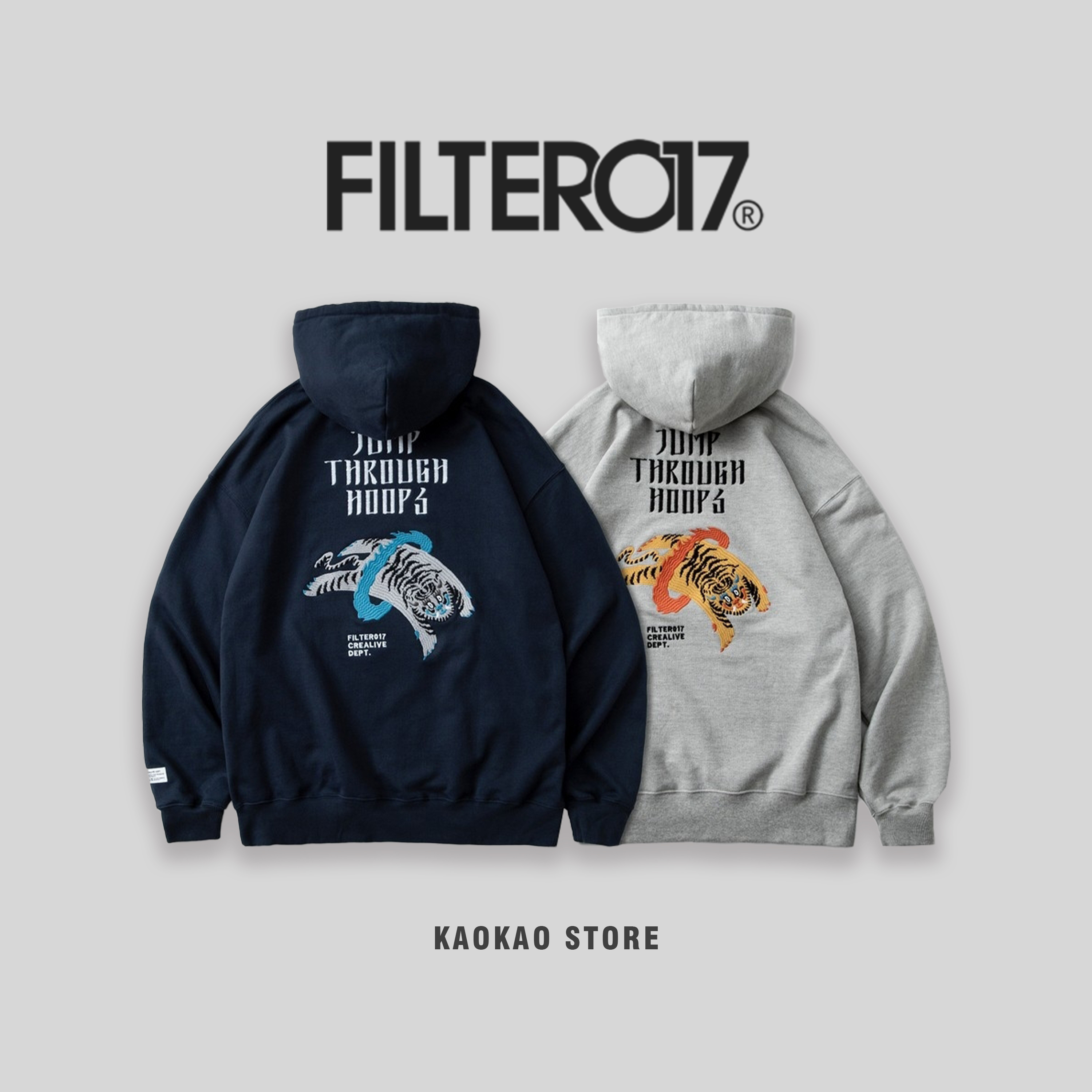西藏虎刺繡厚磅帽Tee Filter017  Jump Through Hoops Hoodie【Filter017-5613】