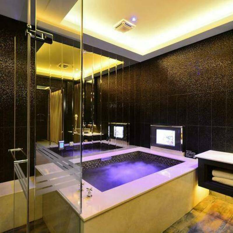 【電子票】台中汽車旅館｜台中海頓汽車旅館 按摩浴缸