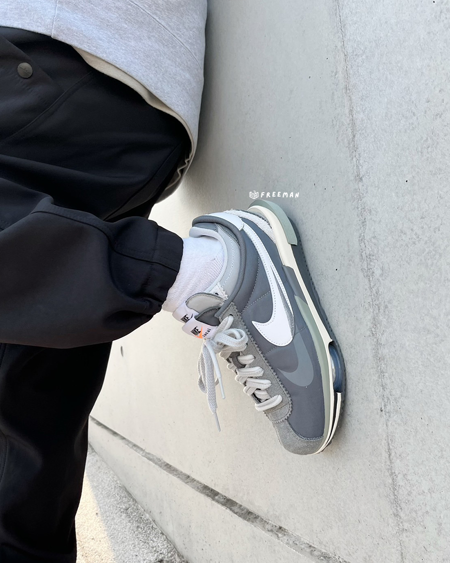 Sacai X Nike Zoom Cortez SP 冷酷灰解構阿甘DQ0581-001