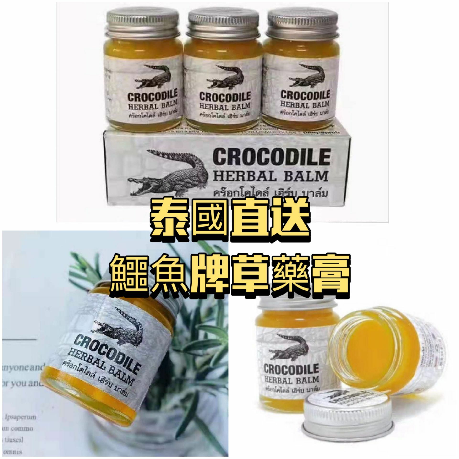 泰國直送 鱷魚牌草藥膏 修復疤痕 淡化皺紋 30g