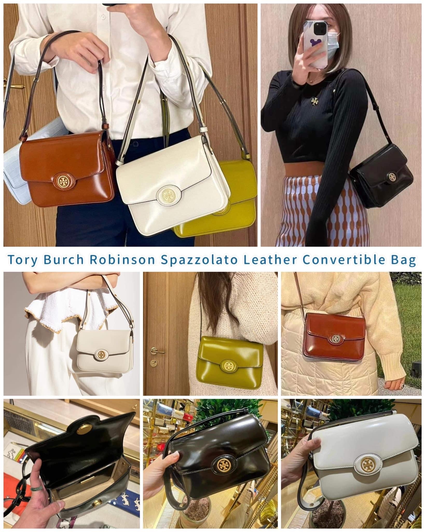 Tory Burch Robinson Spazzolato Convertible Shoulder Bag