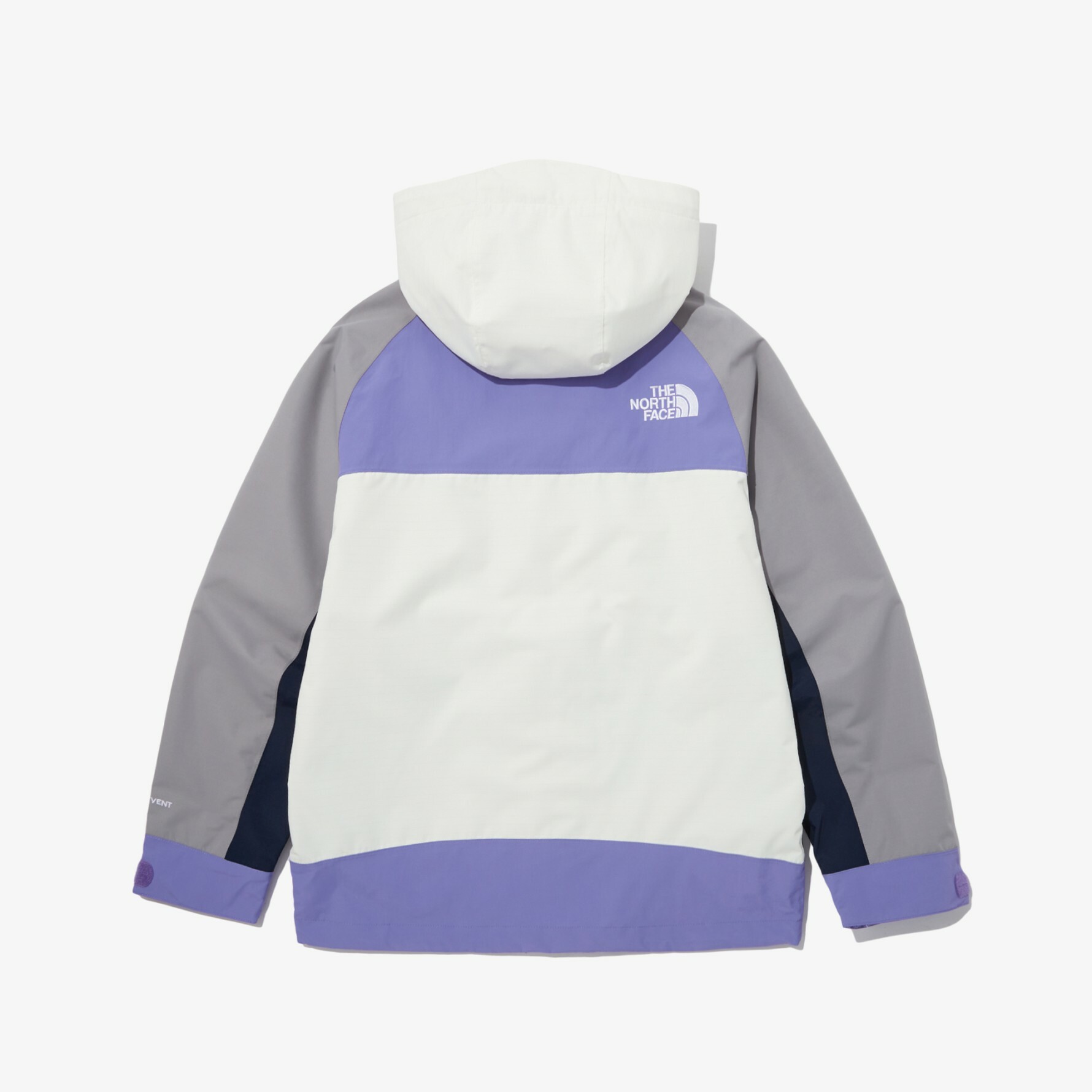 THE NORTH FACE HI MOUNTAIN 連帽外套 拼接 白 紫 NJ2HP09D