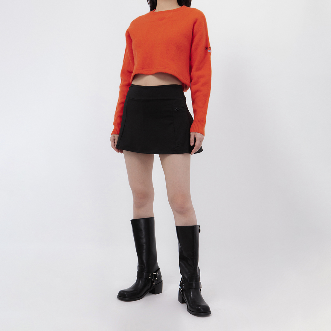 VINTAGE POLO CROP SWEATER