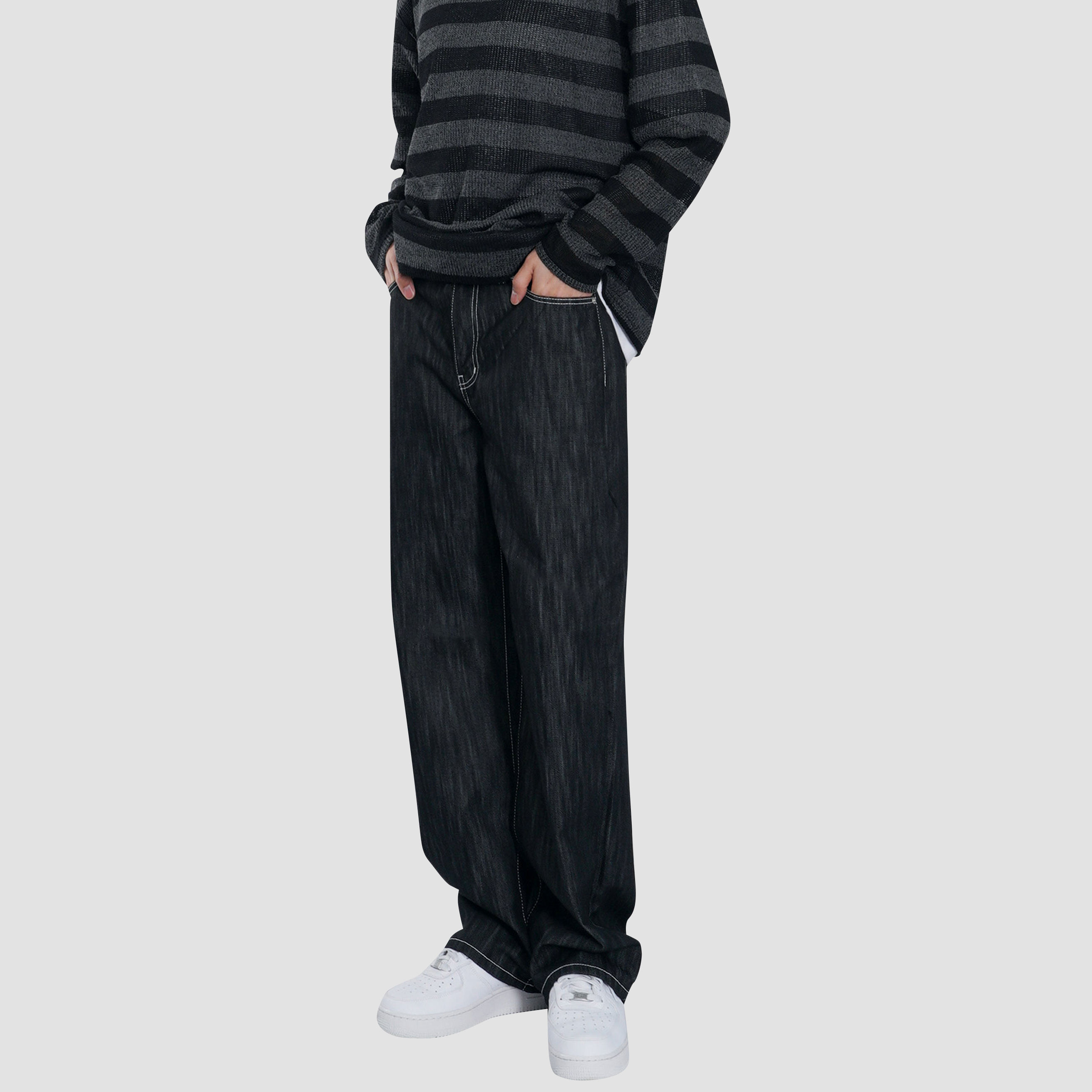 TSY ORIGINAL WIDE STRAIGHT DENIM BLACK 【公式通販】