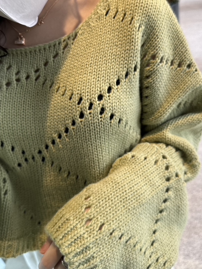 清貨~短版褸空洞洞針織  // 三色入