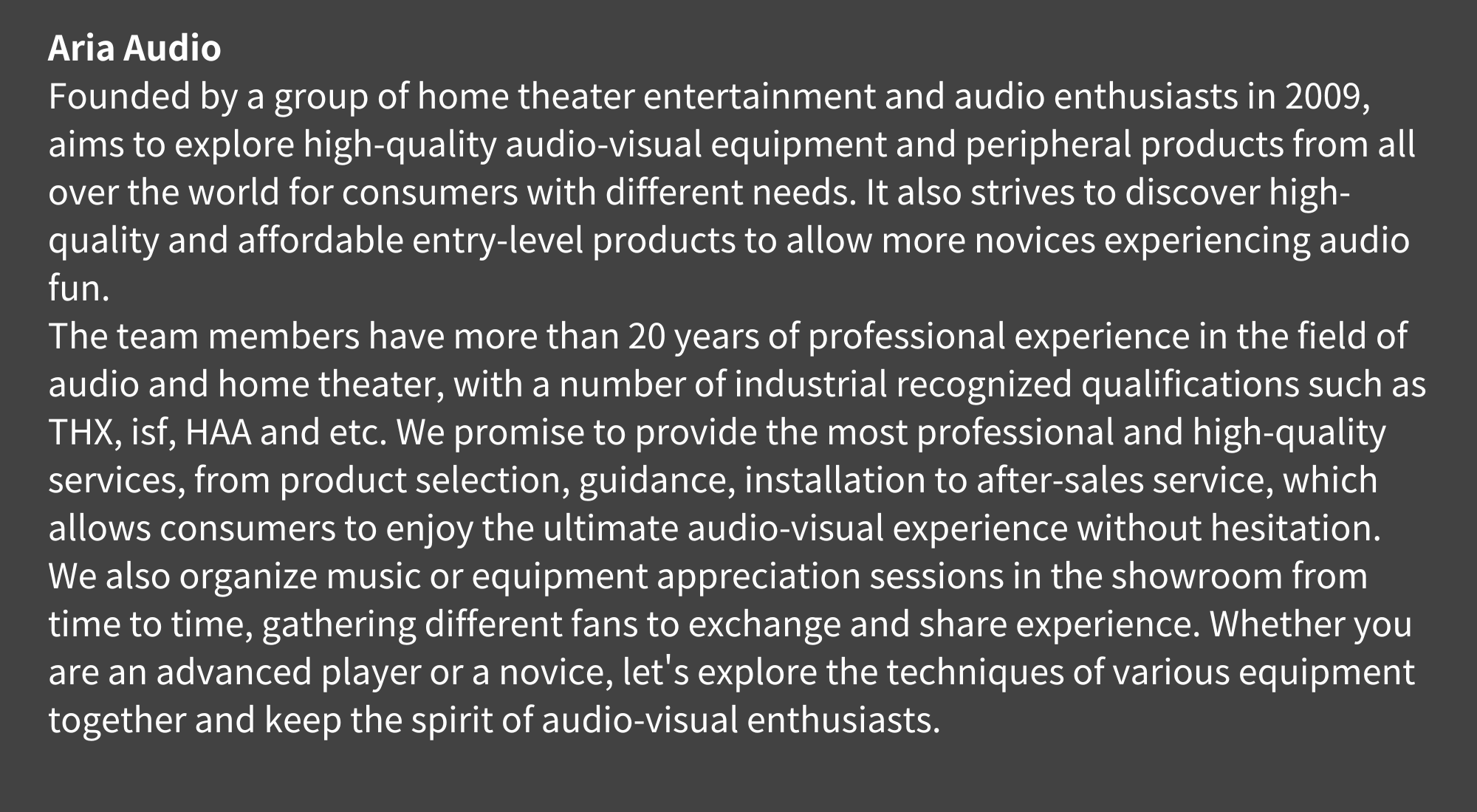 Aria Audio, 雅詠音響, Hong Kong, Fortress Hill, Listening room, Dealer, HiFi, AV equipment