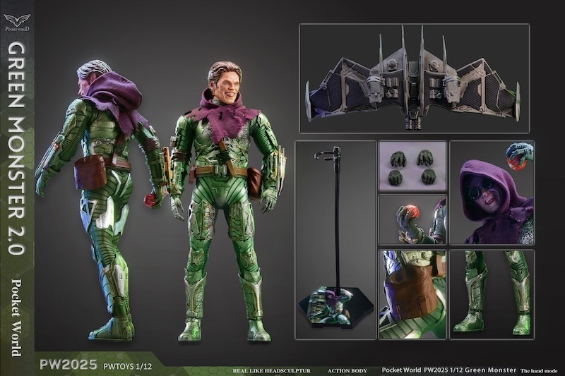 PWTOYS 1/12 Green Monster 2.0 ダメージ.Ver PWTOYS PW2025 1/12 Green Monster 2.0 Battle Damage Edition