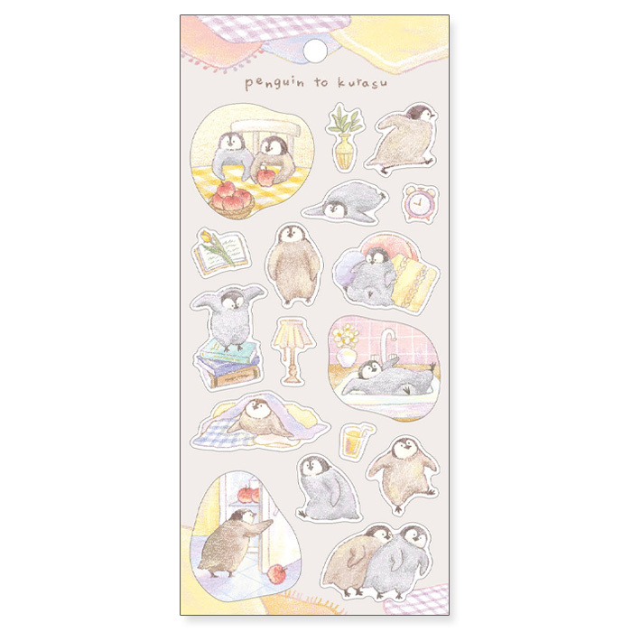 企鵝 動物生活系列貼紙 和紙貼紙|日本Mind Wave