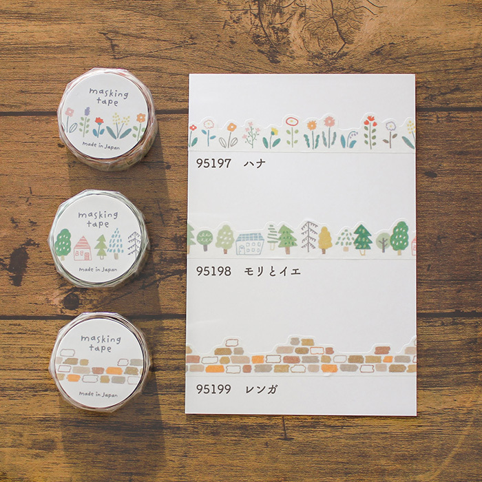 樹木 花邊和紙膠帶｜日本Mind Wave