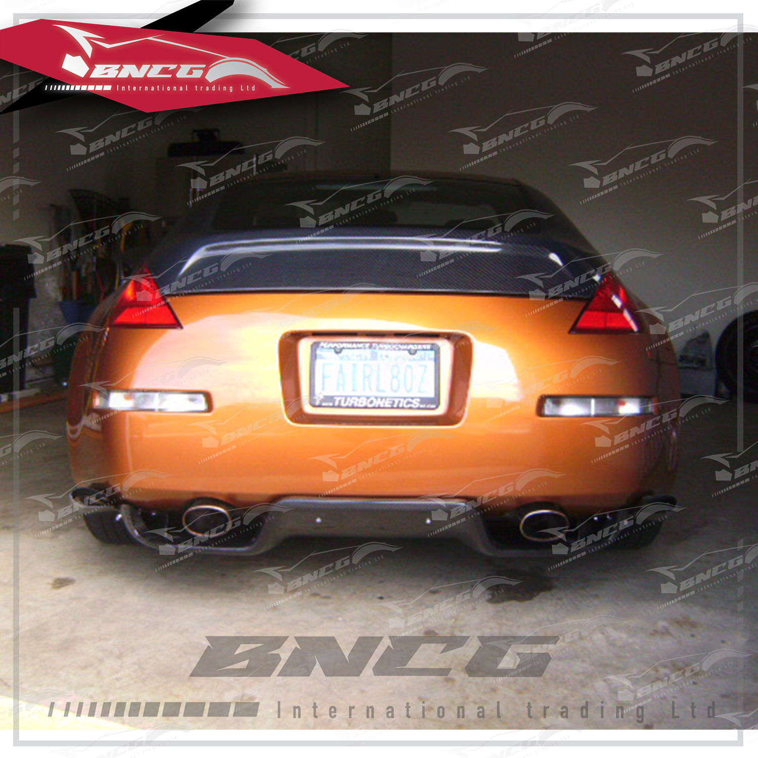 日產 Nissan 350z 03-08年式 改裝 卡夢 碳纖維 外觀件 空力套件 Top Secret款 後下巴 後導流