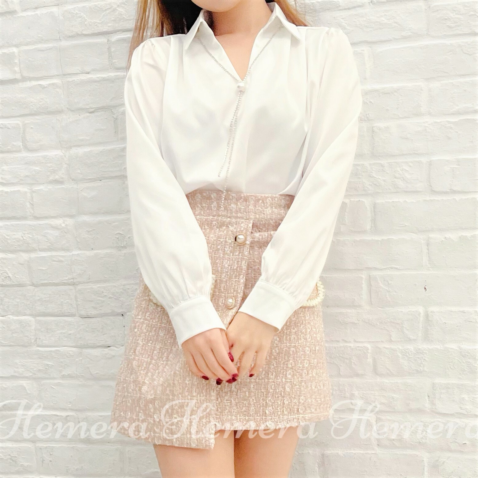 IN STOCK: TP23W0217 絲質BLING BLING珠仔上身