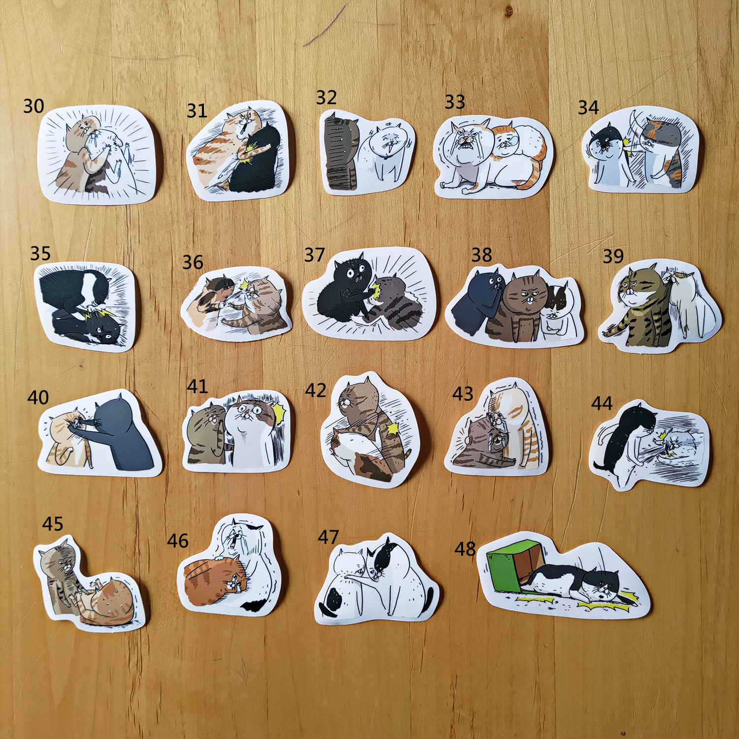 【ehcat貓室友】貓似顏防水透明貼紙 part2