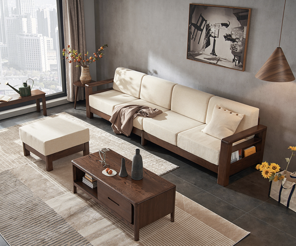 加莫胡桃軟包沙發 JM-A5062