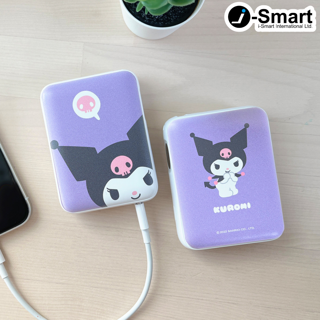 SANRIO-口袋行動電源-大臉系列-KUROMI