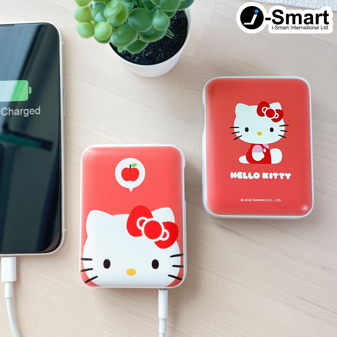 SANRIO-口袋行動電源-大臉系列-HELLO KITTY