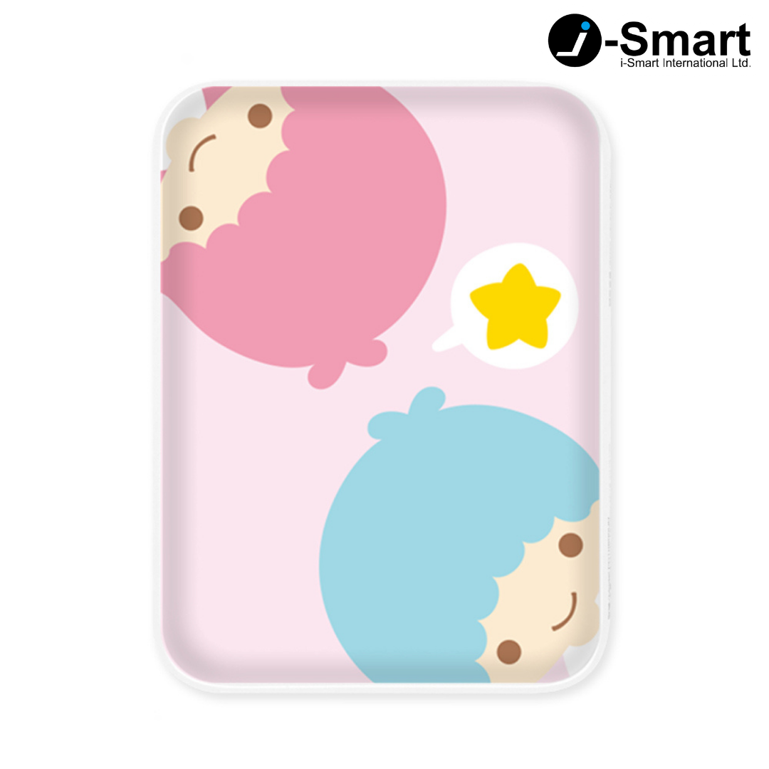 SANRIO-口袋行動電源-大臉系列-LITTLE TWIN STARS