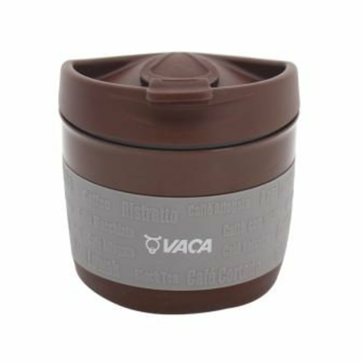 VACA 小牛角 355毫升可摺疊矽膠咖啡杯 - 棕色 (HCC821-03B)