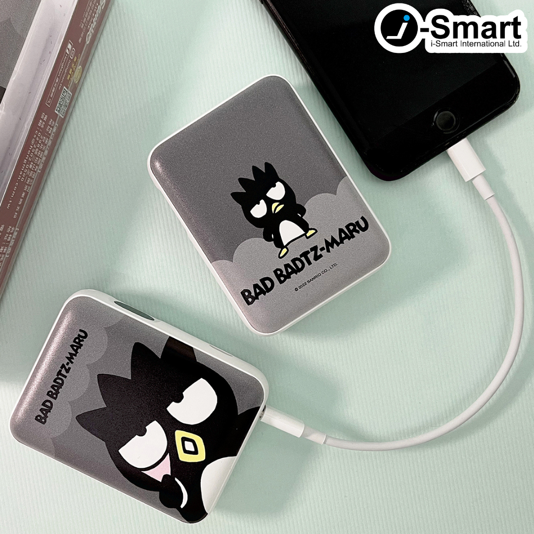 SANRIO-口袋行動電源-大頭系列-BAD BADTZ-MARU