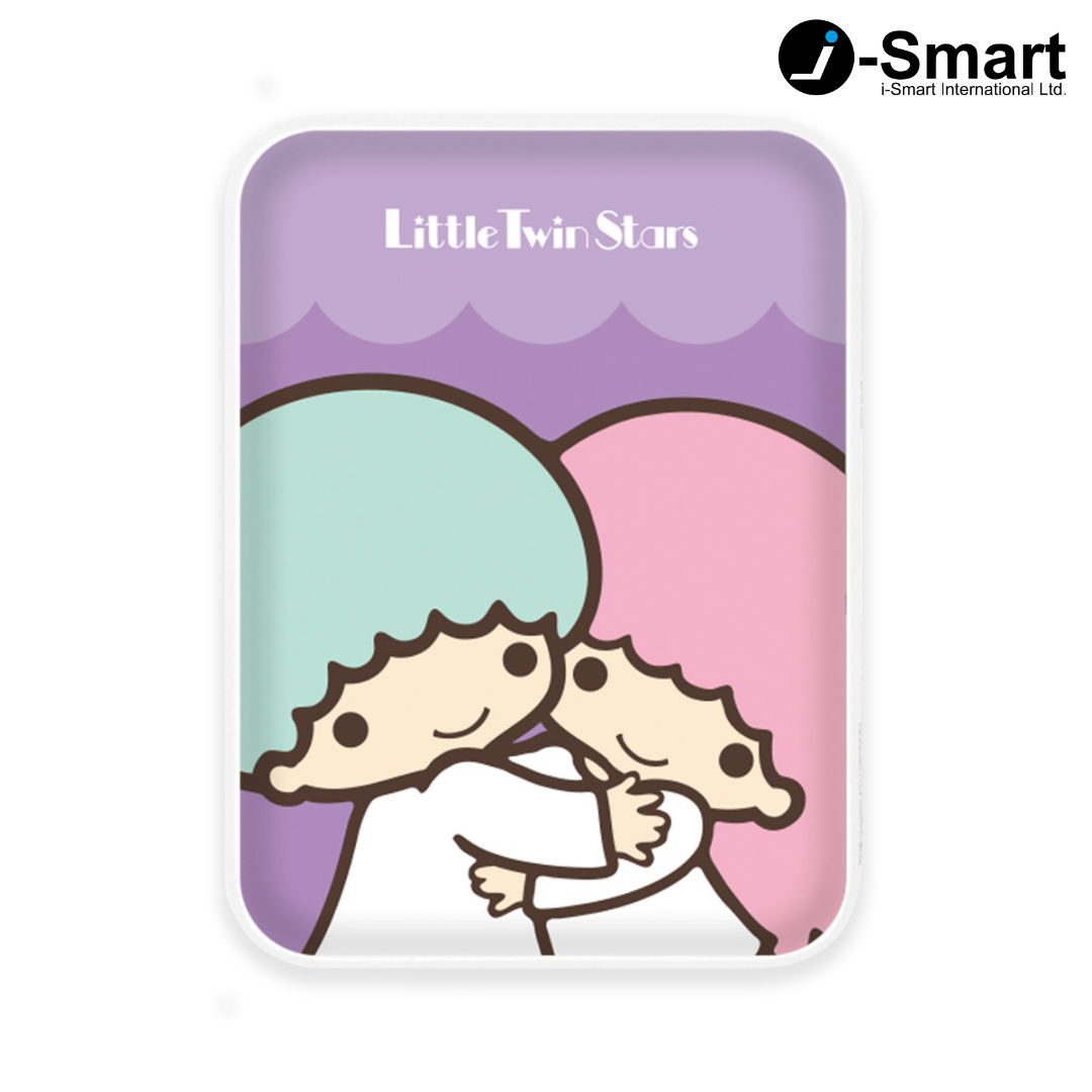 SANRIO-口袋行動電源-大頭系列-LITTLE TWIN STARS