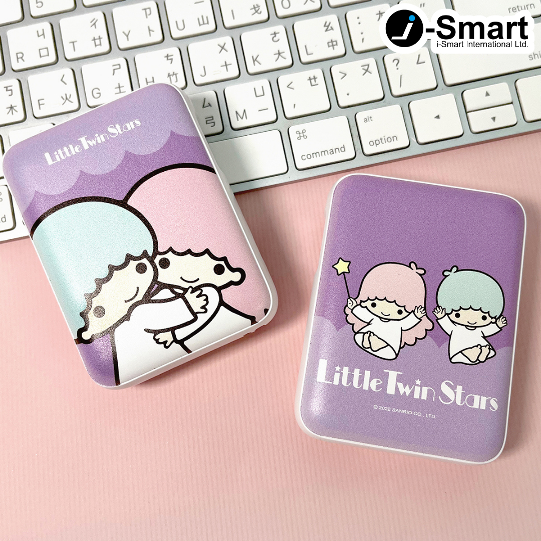 SANRIO-口袋行動電源-大頭系列-LITTLE TWIN STARS