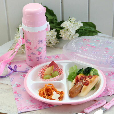 【日本Mother Garden】 ( 塑膠水杯  耐熱 /  水壺 附杯子 / 水壺 2way ) 花緞帶