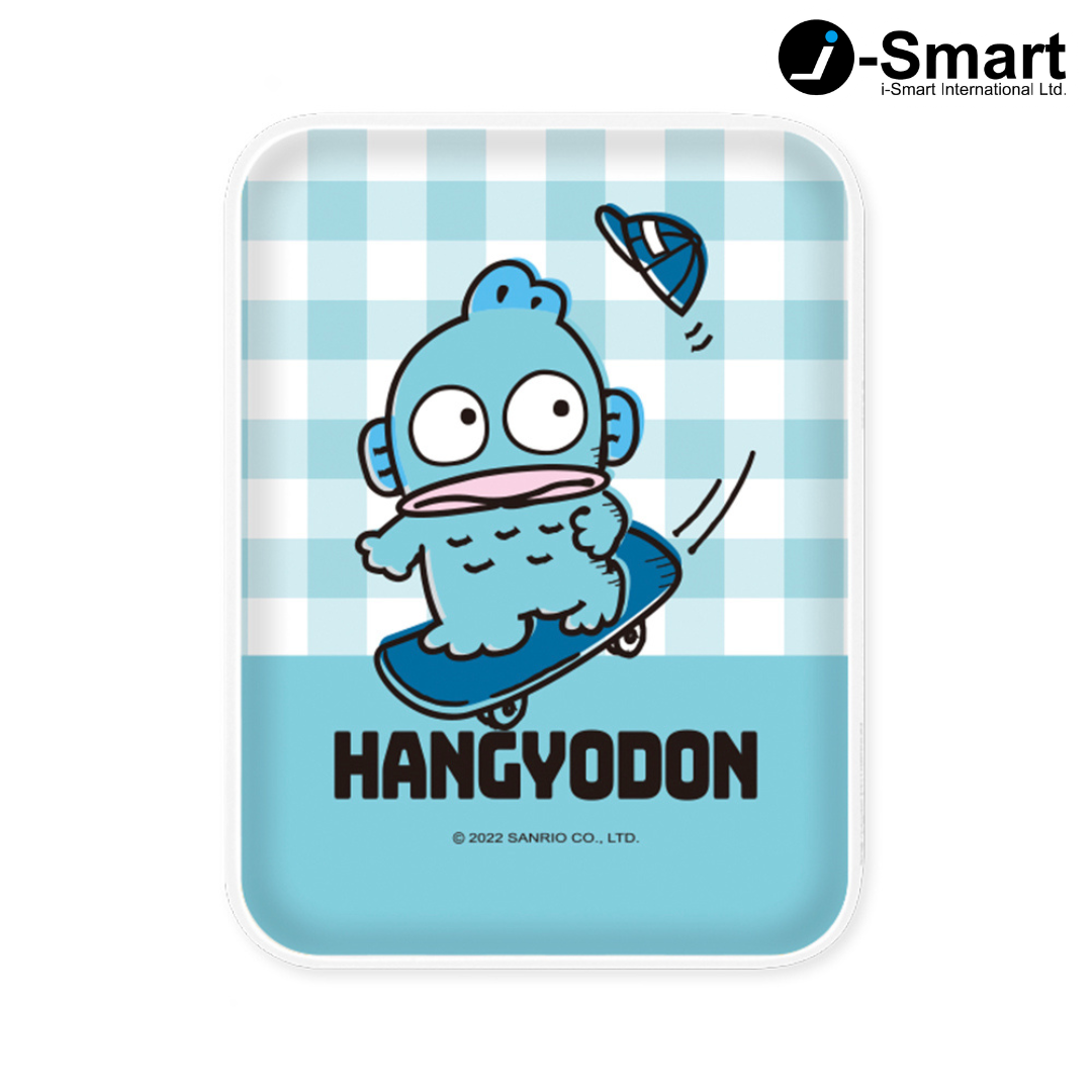 SANRIO-口袋行動電源-格紋系列-HANGYODON