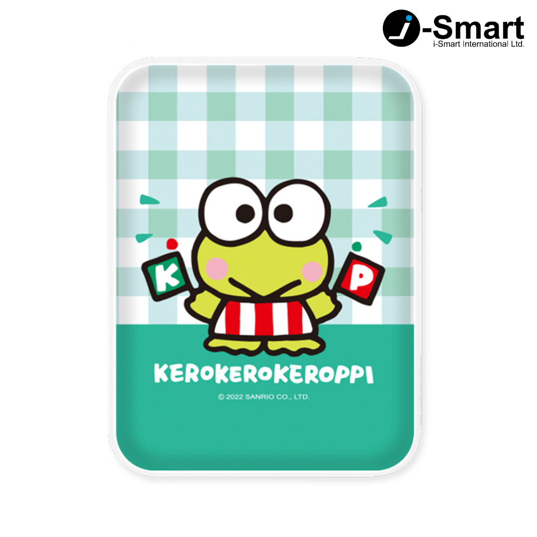 SANRIO-口袋行動電源-格紋系列-KEROKEROKEROPPI