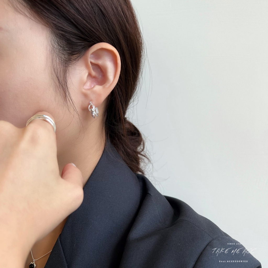 兜兜圈｜全純銀耳環