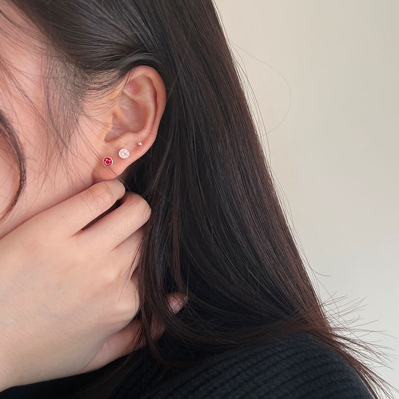 可以養耳的微笑鎖珠｜Take Me 全純銀耳環