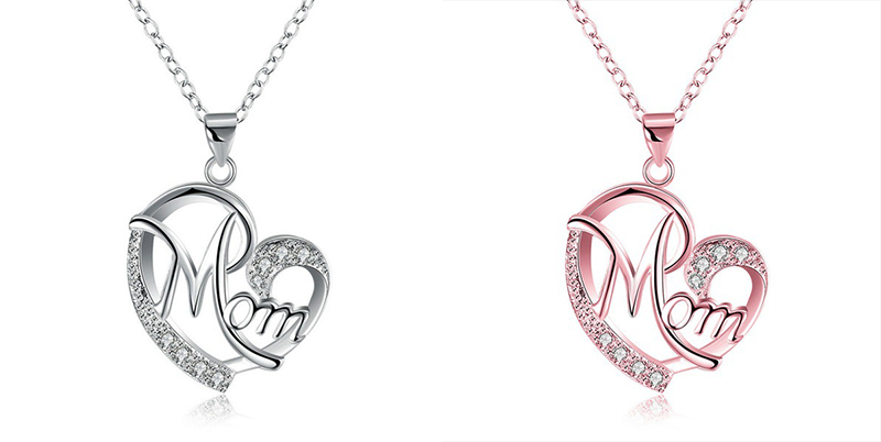 母親節心形愛心頸鍊 1212
