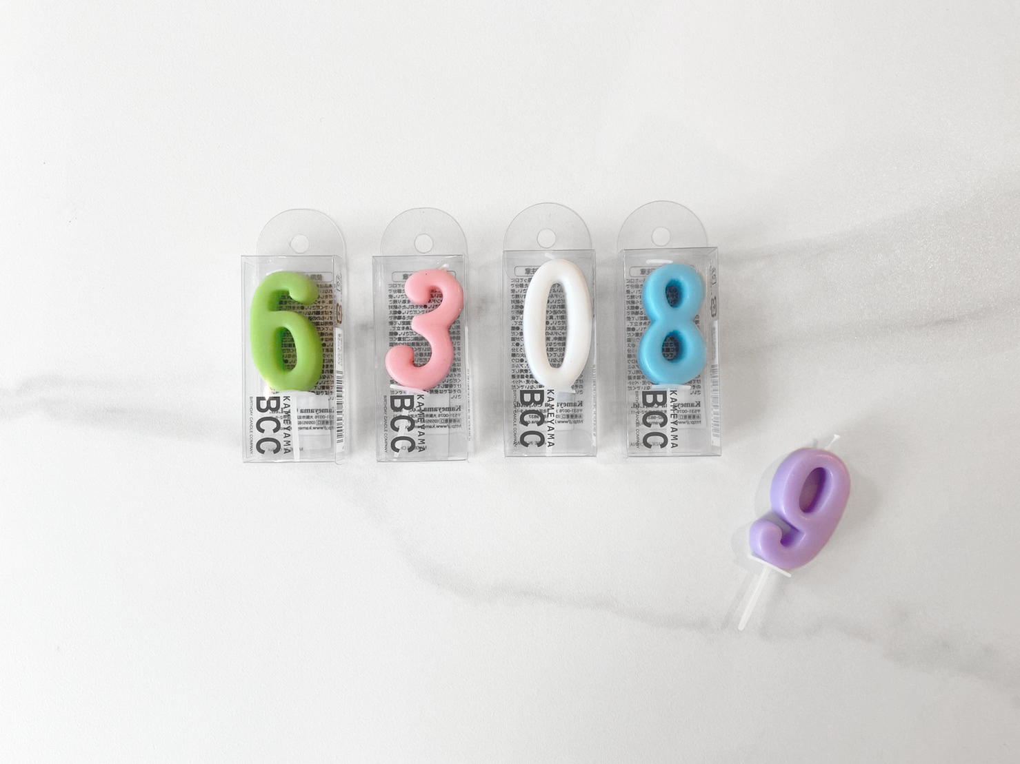 BCC無煙數字蠟燭