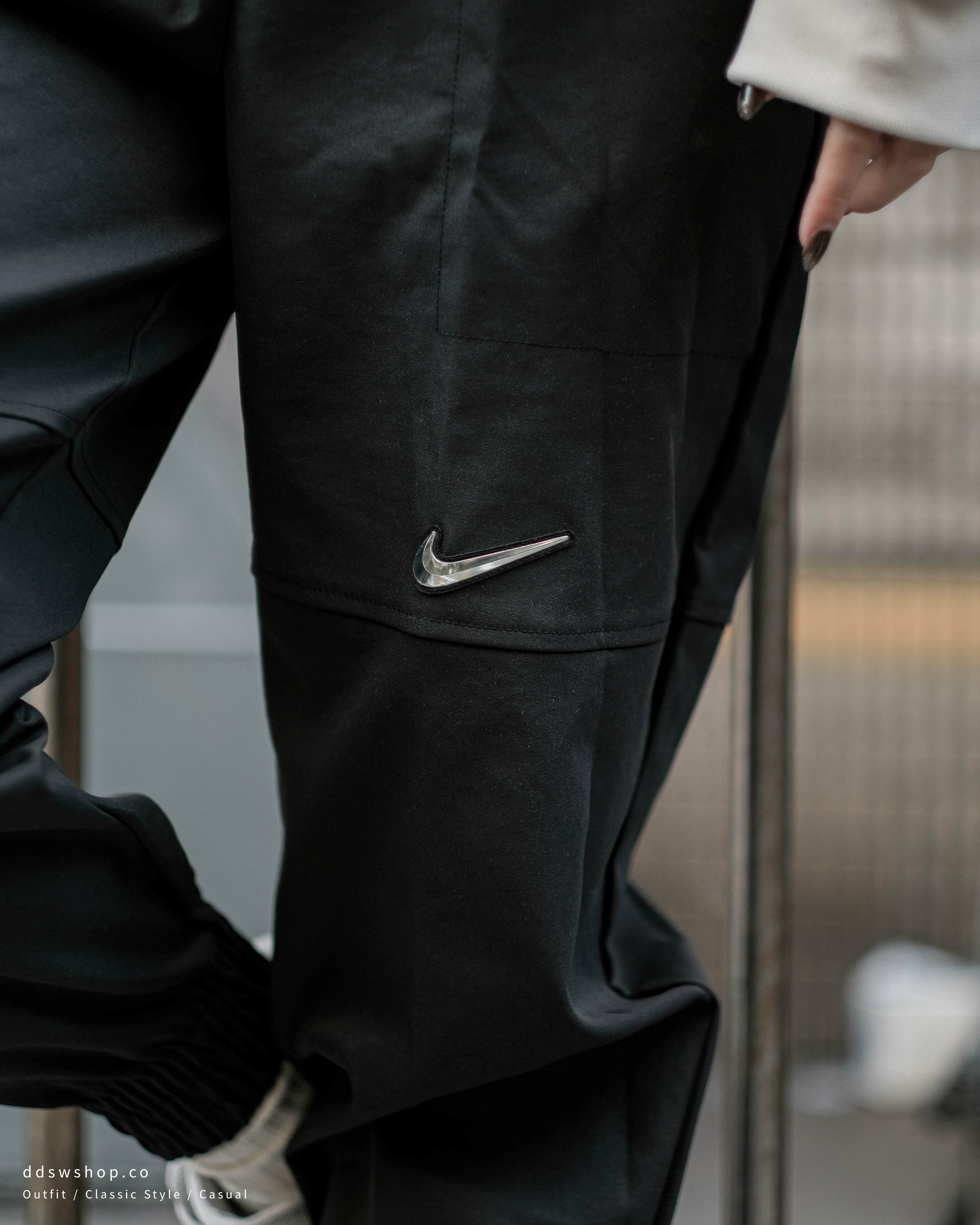 Nike NSW 長褲 縮口運動褲 銀勾立體Logo 鬆緊 女款 DN4848-010