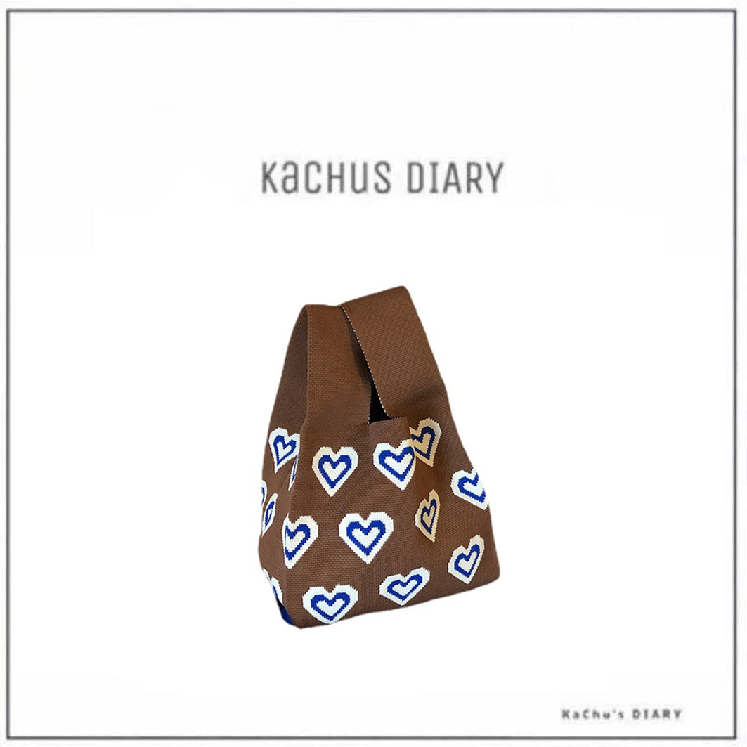 棕色愛心包包