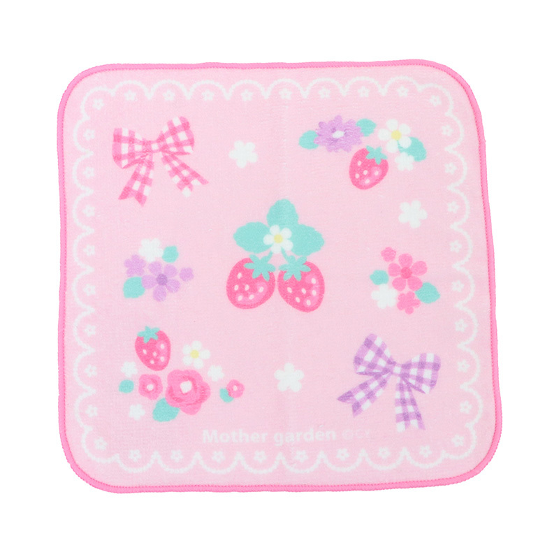 【日本Mother Garden】小方巾 花緞帶 ( 蕾絲 / 方格 )