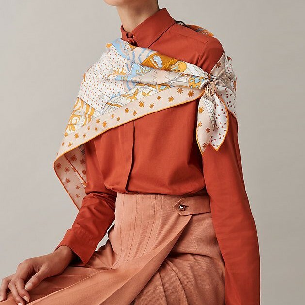 全新HERMES 絲巾扣 銀色 MINI BOUCLE TWILLY RING H603263S #BRAND NEW #香榭站正品