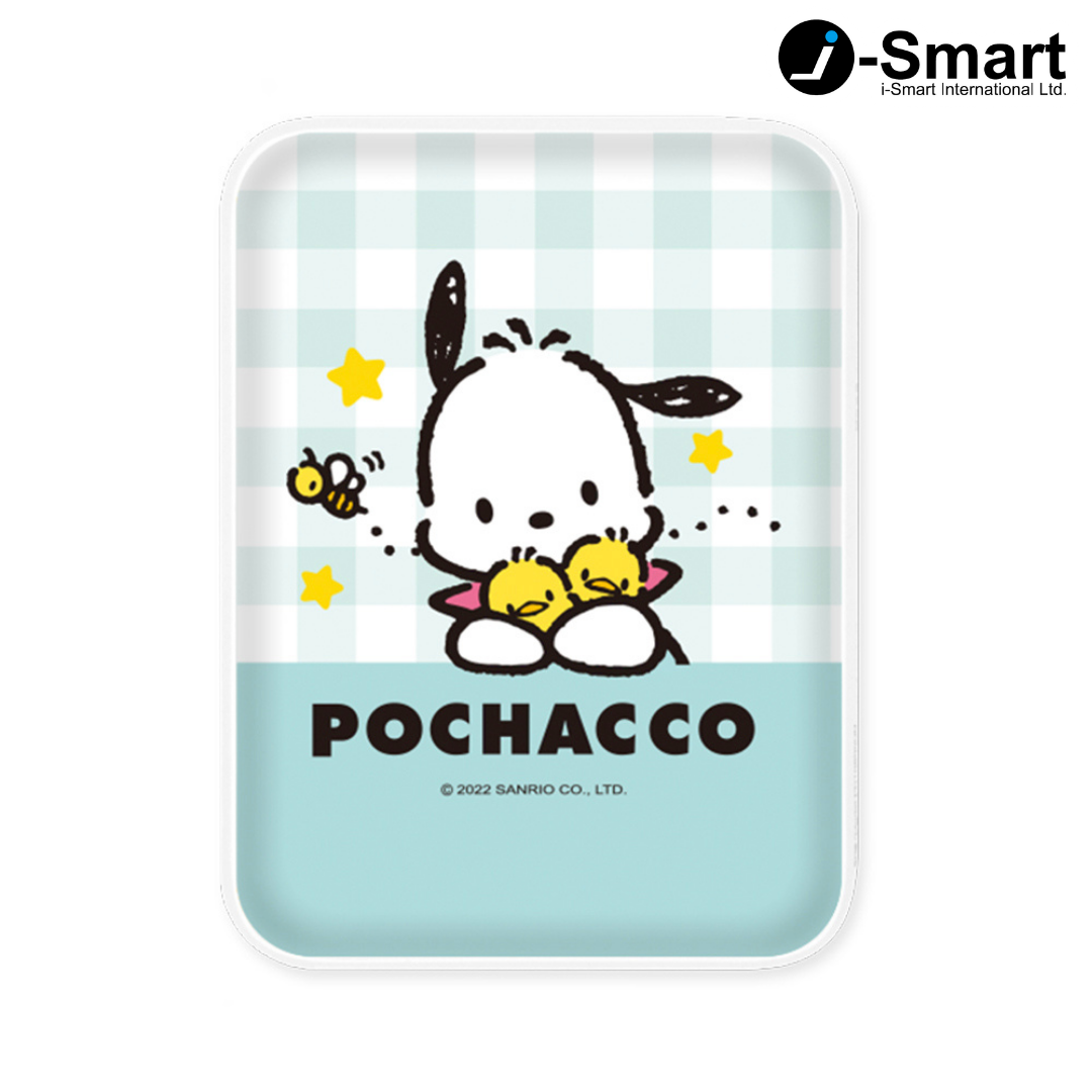 SANRIO-口袋行動電源-格紋系列-POCHACCO