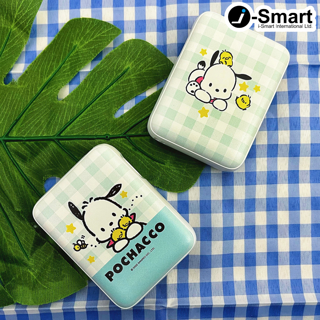 SANRIO-口袋行動電源-格紋系列-POCHACCO