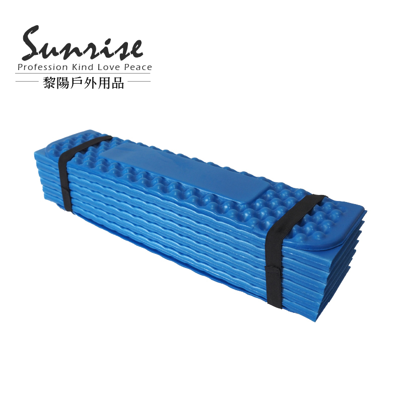 單人折疊蛋巢型睡墊 藍 蛋殼墊/好收納/支撐力佳/露營  64CBZ1219