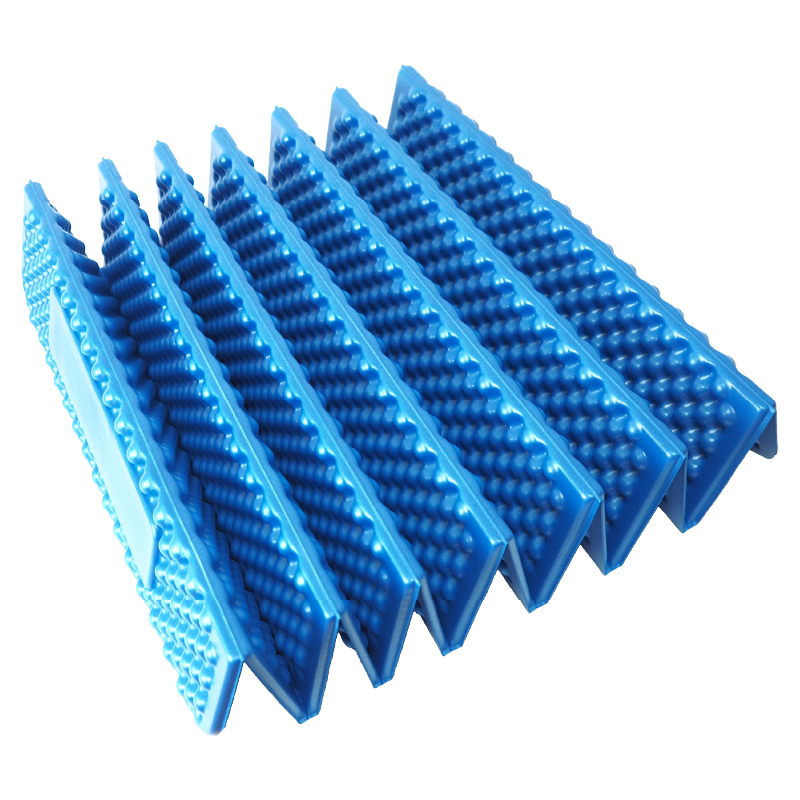 單人折疊蛋巢型睡墊 藍 蛋殼墊/好收納/支撐力佳/露營  64CBZ1219