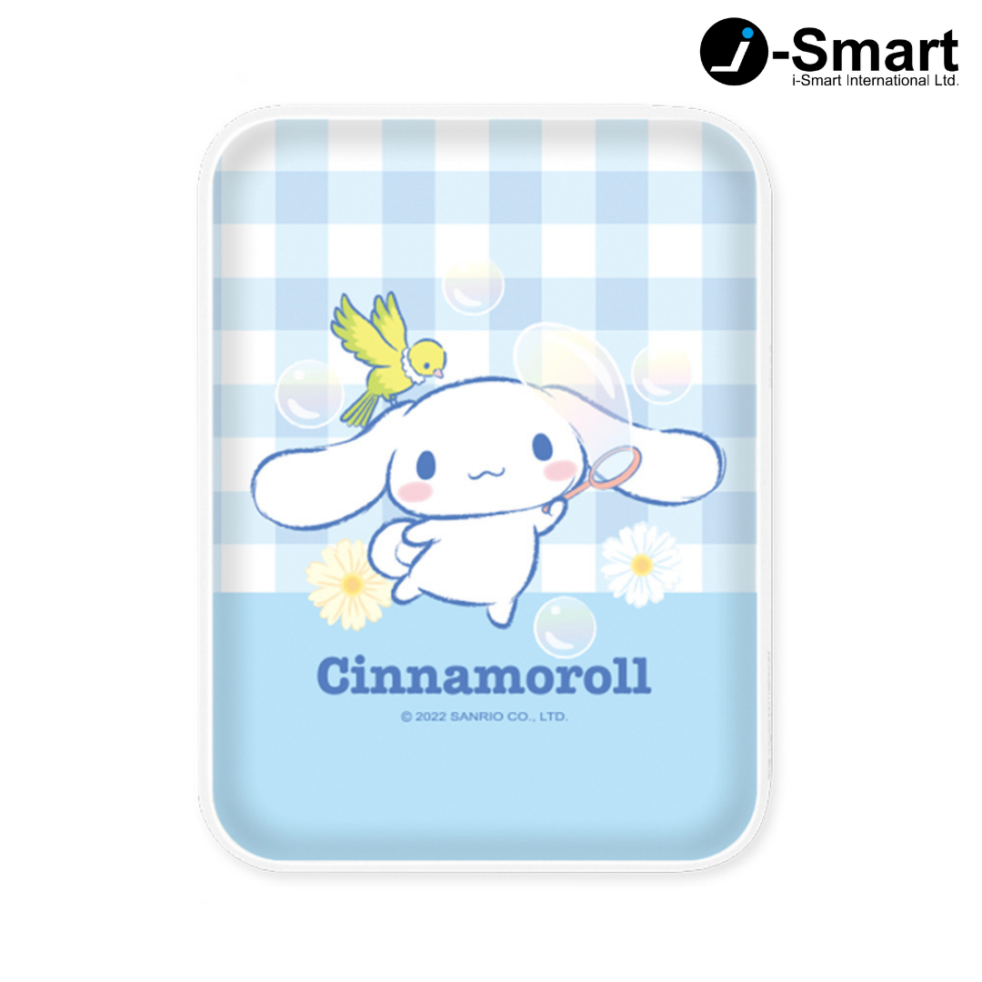 SANRIO-口袋行動電源-格紋系列-CINNAMOROLL
