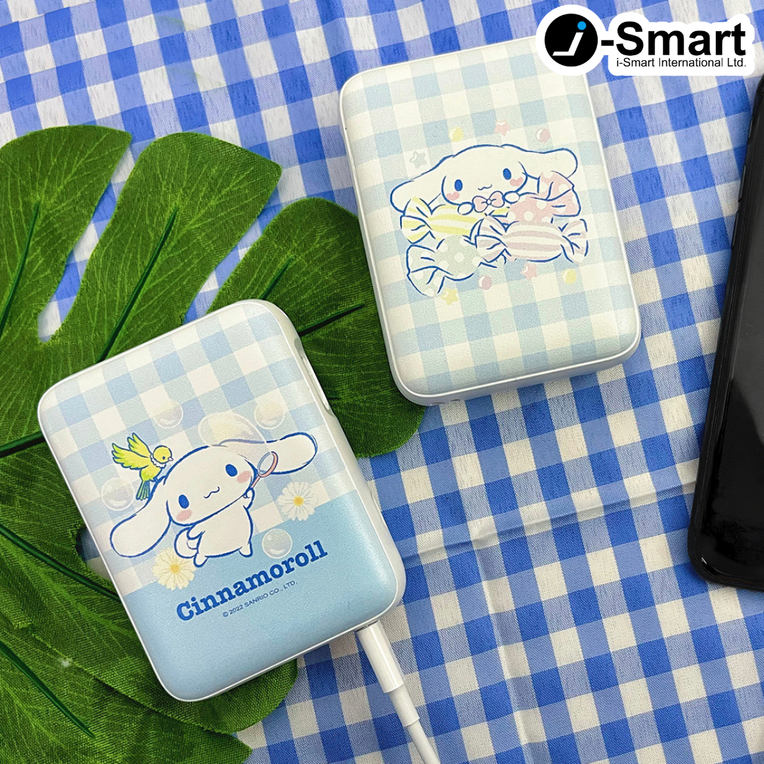 SANRIO-口袋行動電源-格紋系列-CINNAMOROLL