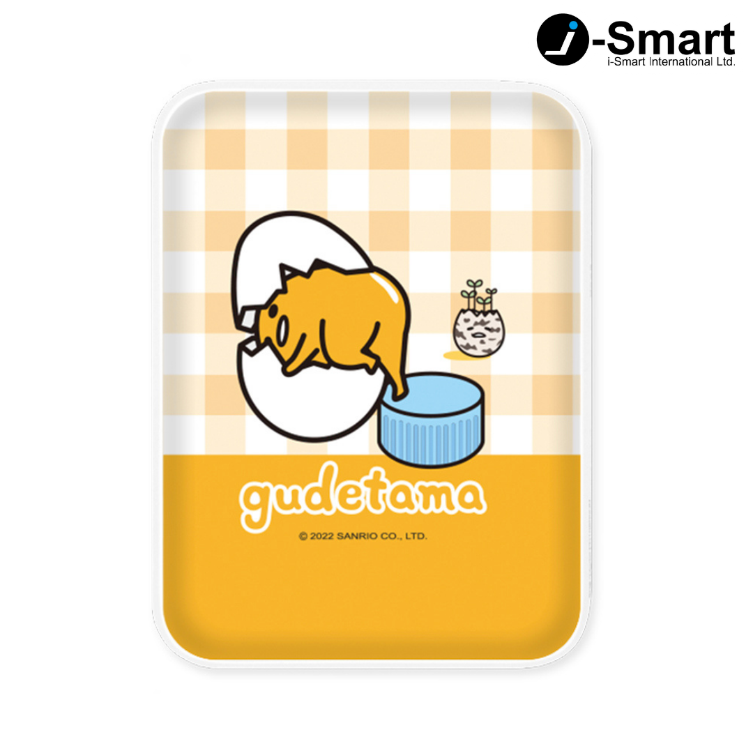 SANRIO-口袋行動電源-格紋系列-GUDETAMA