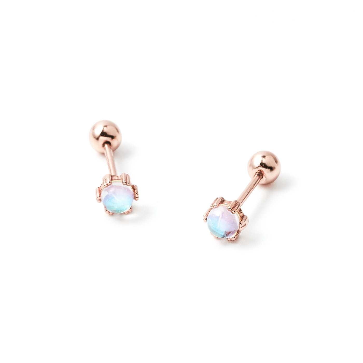 純銀,月光石,耳環