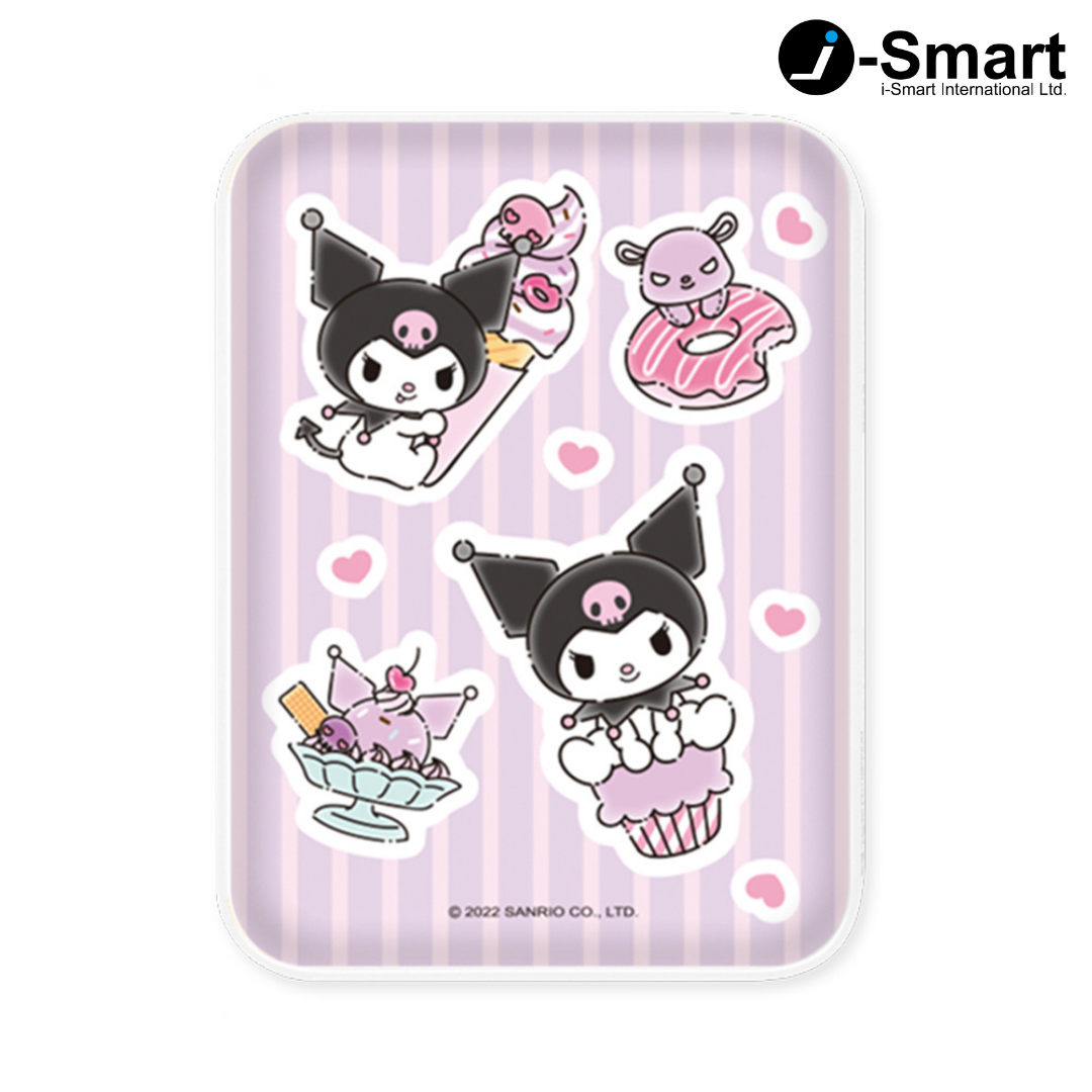 SANRIO-口袋行動電源-貼紙系列-KUROMI