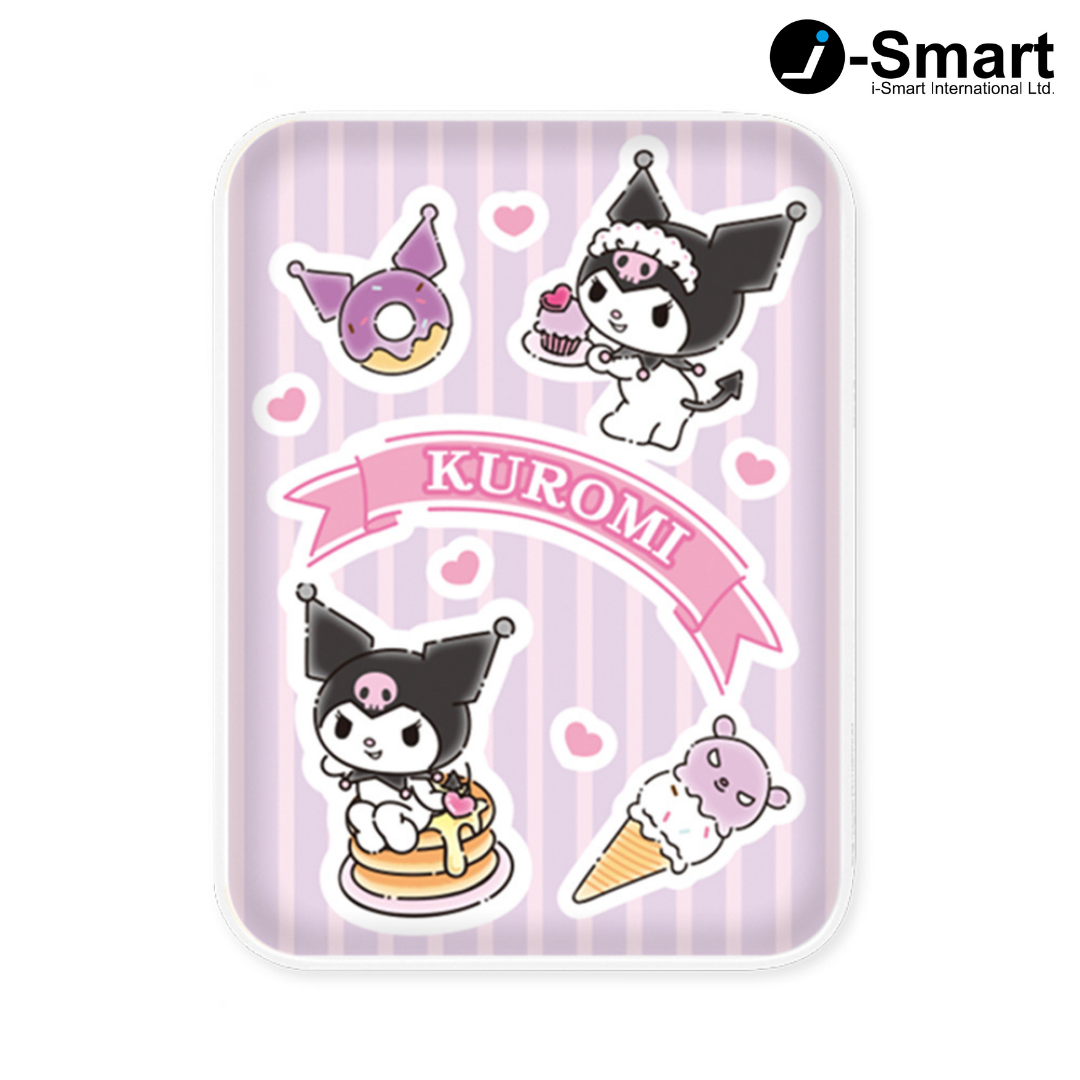 SANRIO-口袋行動電源-貼紙系列-KUROMI