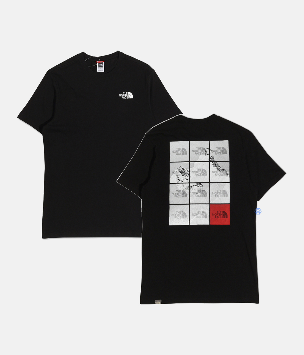 The North Face Repeat Mountain Back Print T-shirt 黑色T恤